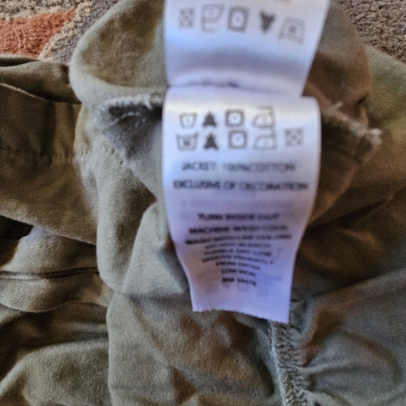 Rachel Zoe Olive Green Hooded Button Up Jacket Sz 24 months - Picture 5 of 6